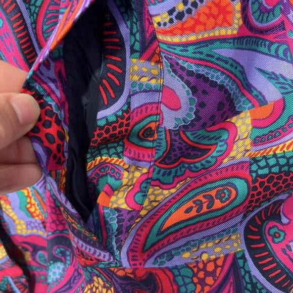 Vintage Evan Picone Sport Jacket Womens L Casual Paisley 1980s Korea - Picture 14 of 15